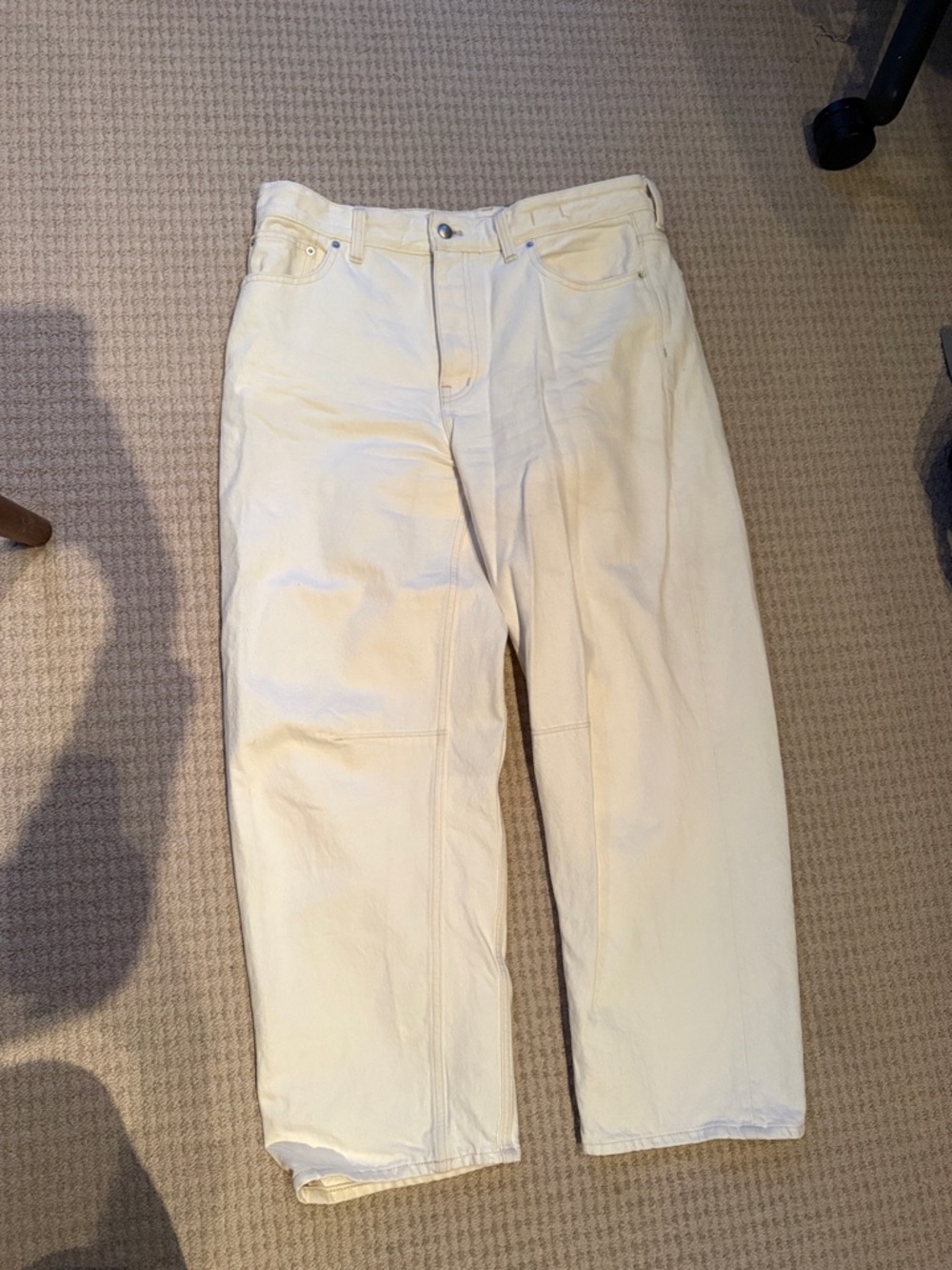 Madewell Straight-Leg White Jeans